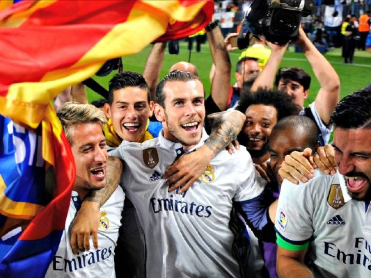 Hondureño destaca en la celebración del Real Madrid en Cibeles