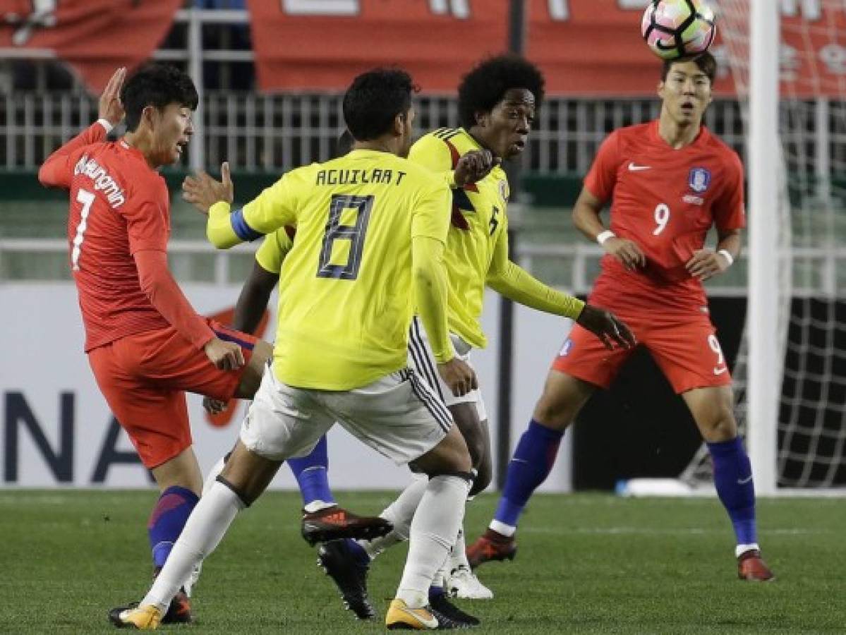 Colombia cae 2-1 ante Corea del Sur en fogueo para Rusia 2018