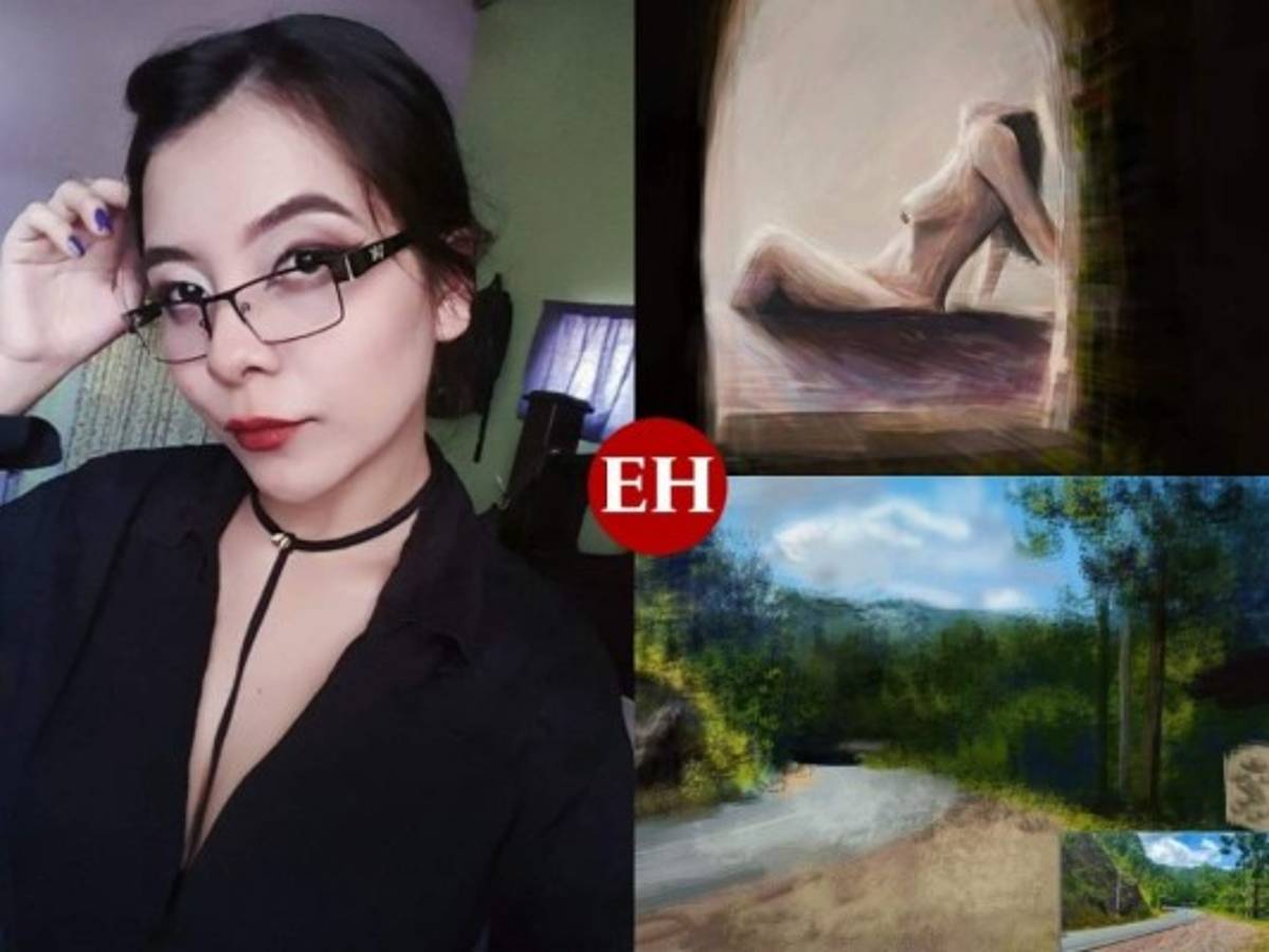 Talento 'patepluma': hondureña se inspira en la belleza femenina y los paisajes locales