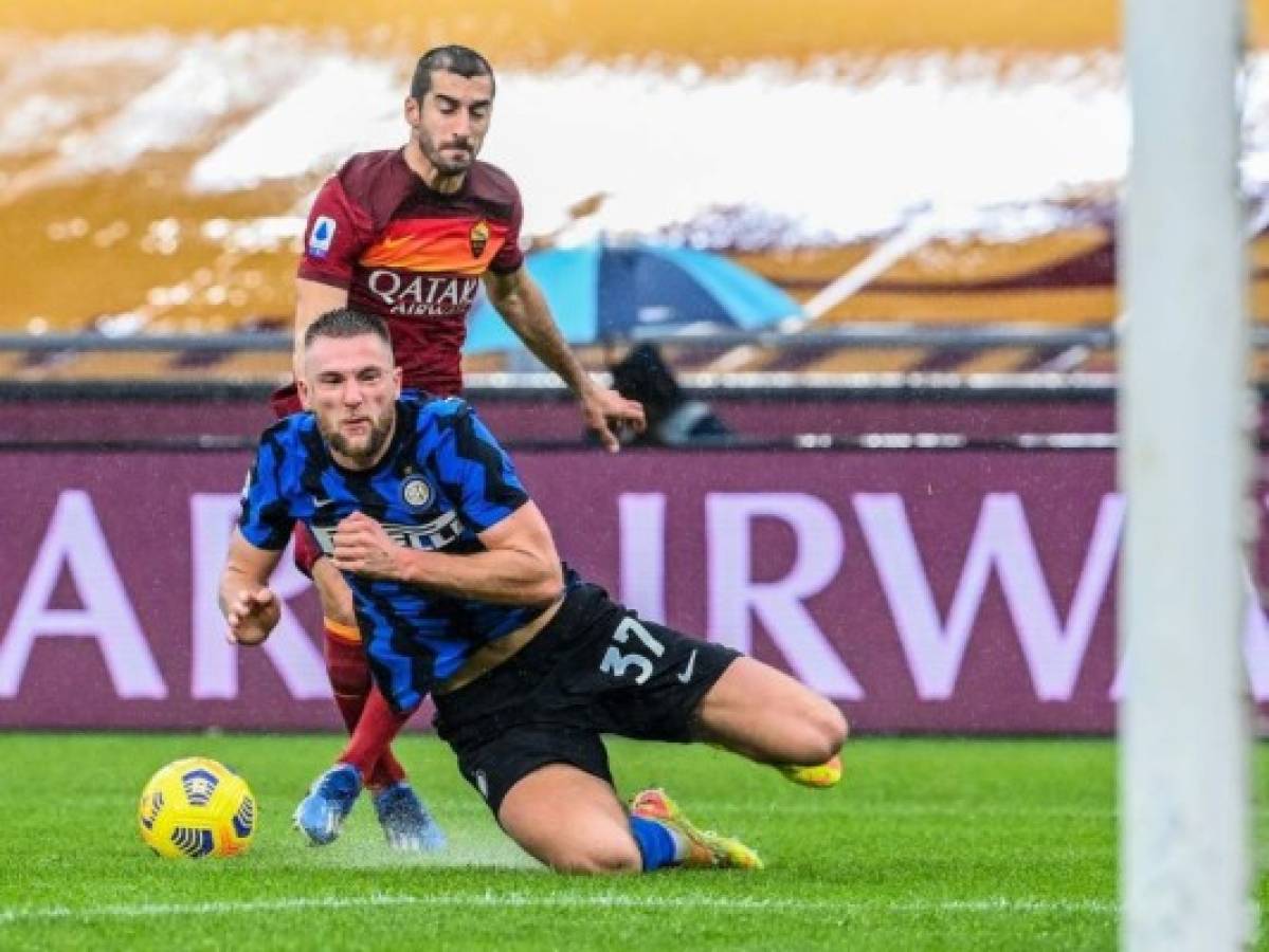 El Inter de Milán fue frenado por la Roma