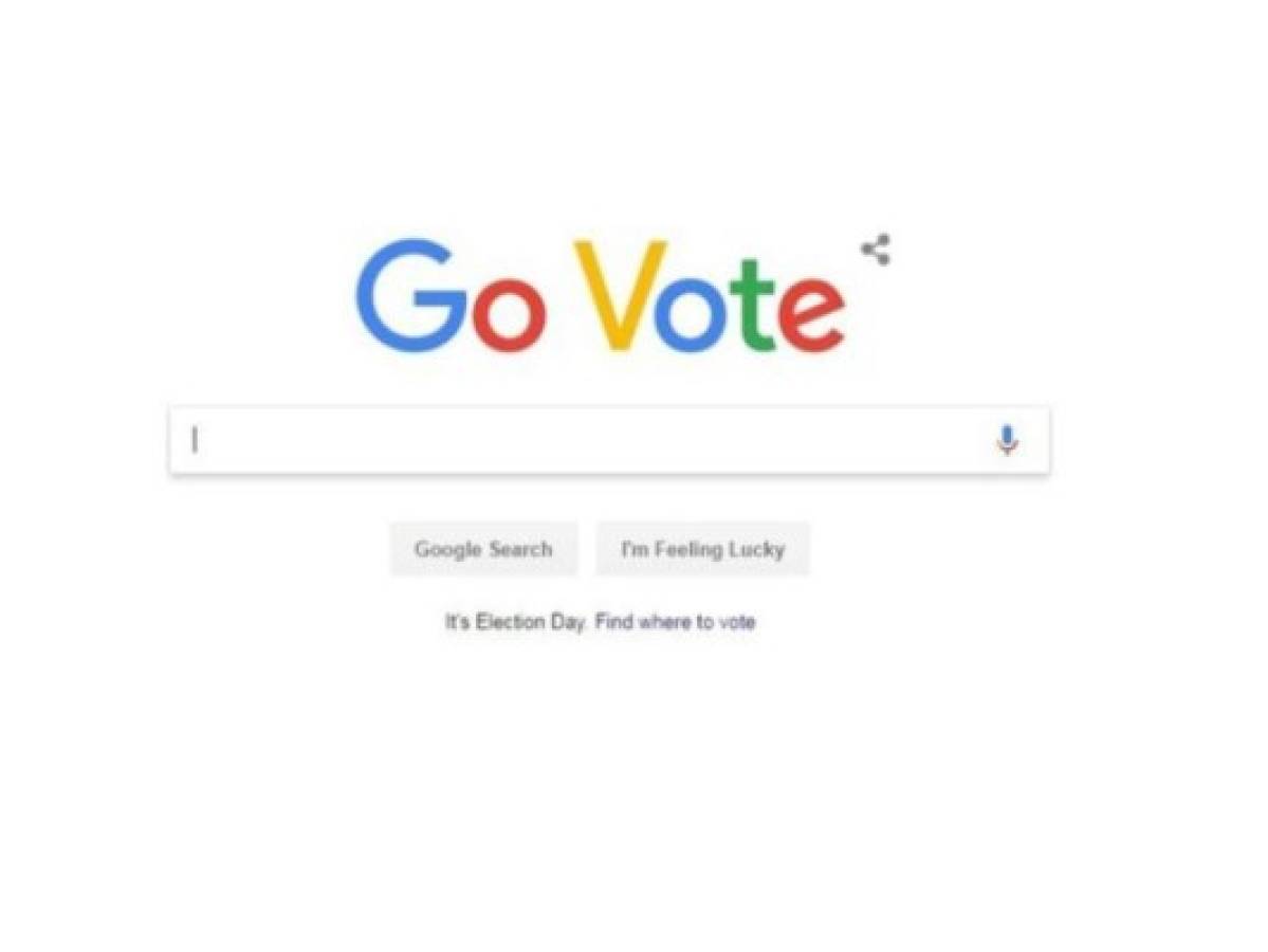 Google invita a los usuarios de Estados Unidos a votar con el Doodle 'Go vote'