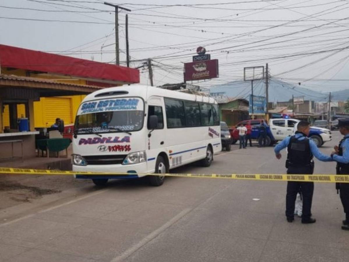 Matan a pasajero dentro de un bus interurbano en San Esteban, Olancho