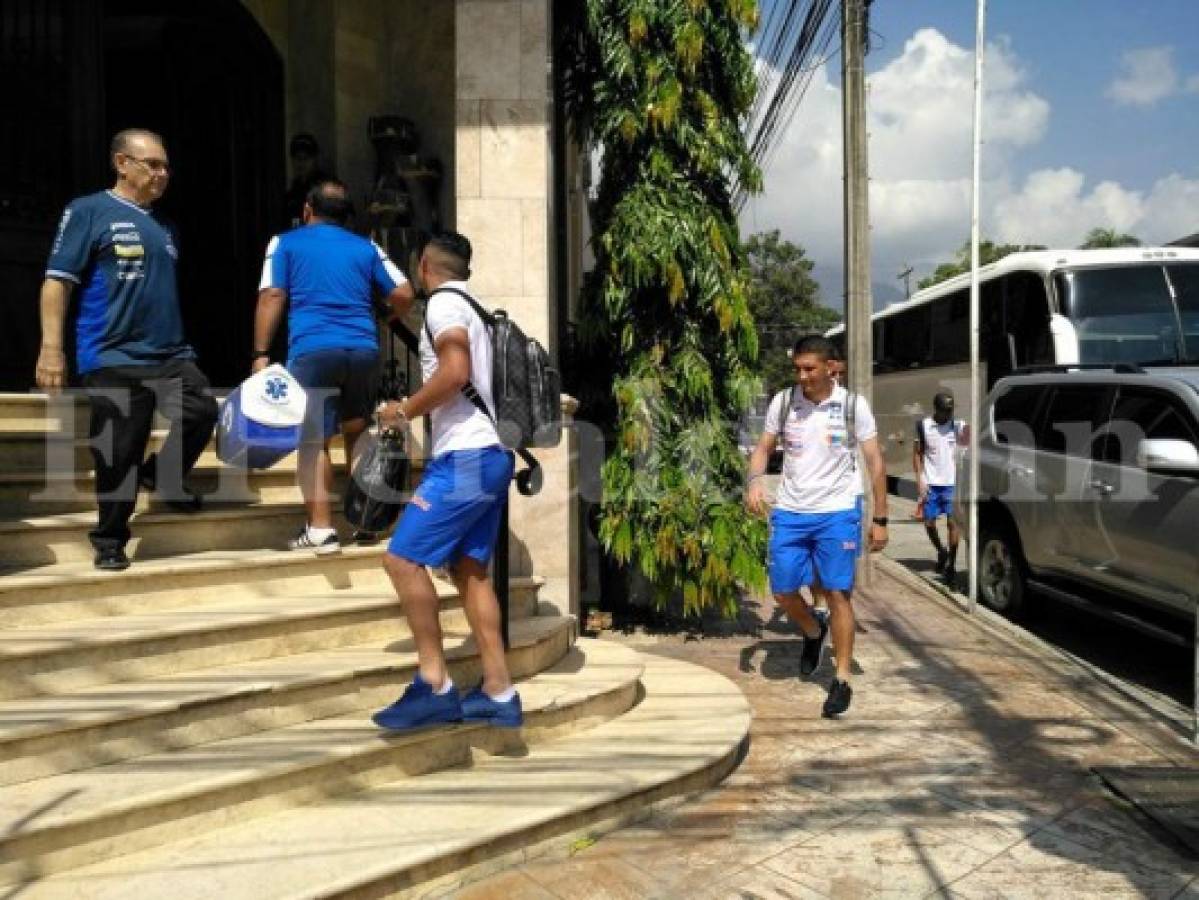 Ambiente en el hotel de la Selección de Honduras previo al duelo eliminatorio