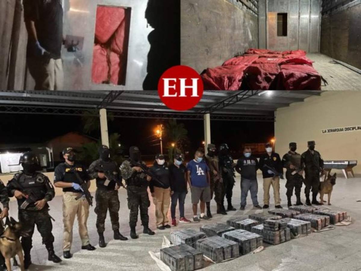 Incautan 395 kilos de cocaína oculta en un camión en La Ceiba  