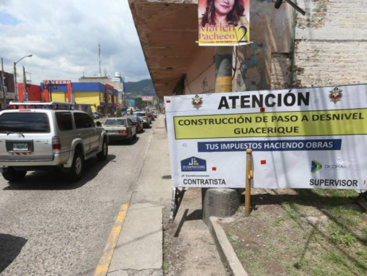Inician obras de un paso elevado en barrio La Bolsa de Comayagüela