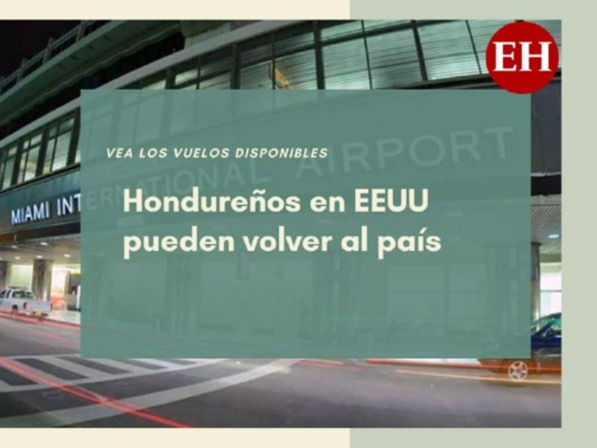 Vuelos disponibles para que hondureños en EEUU retornen al país  