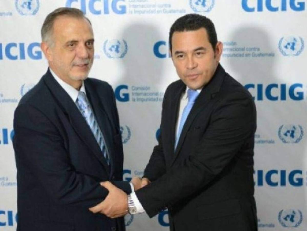 Jimmy Morales ratifica que Iván Velásquez no entrará a Guatemala y que la Cicig no sigue