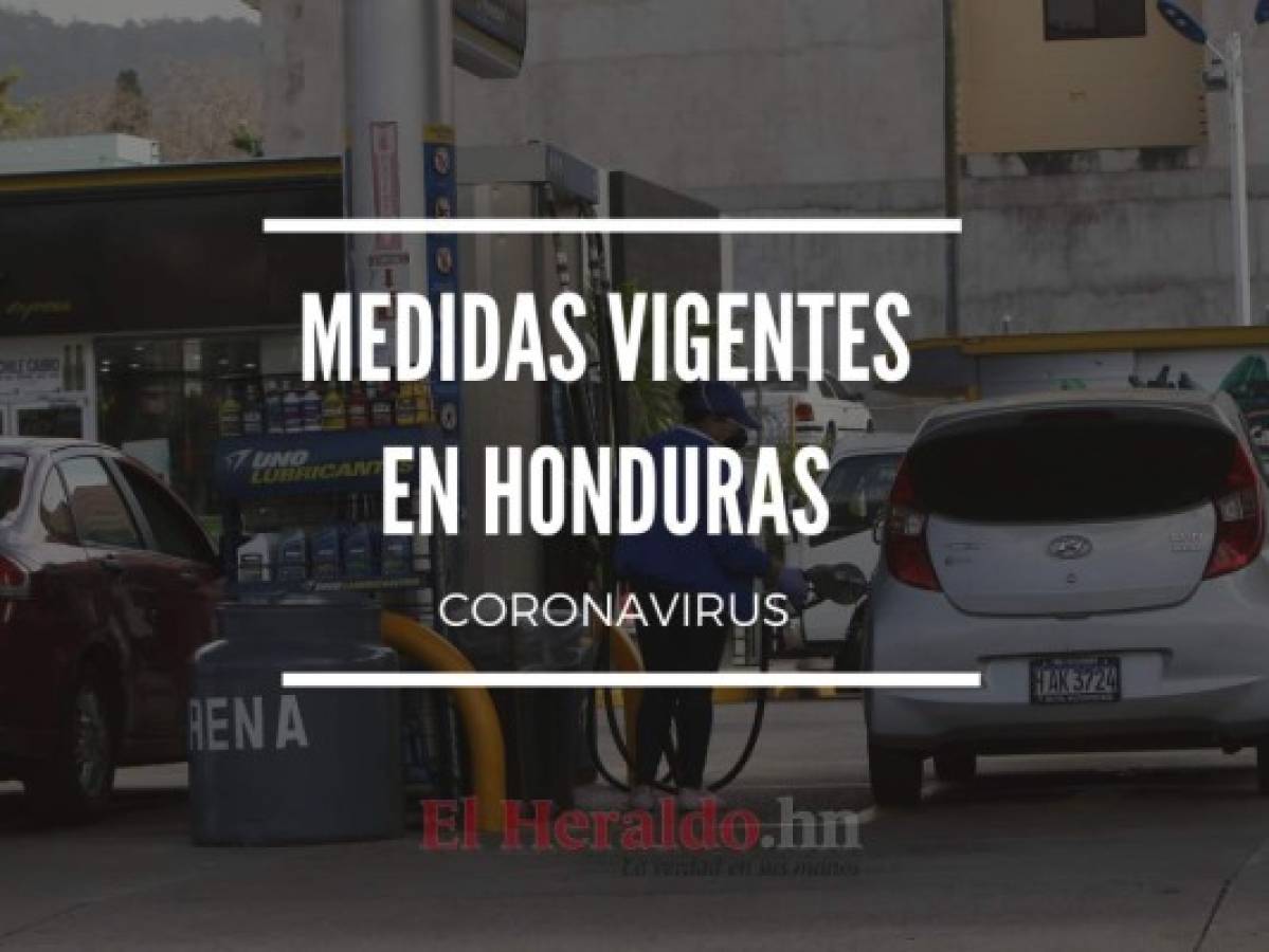 Estas son las medidas vigentes del 20 al 26 de julio en Honduras