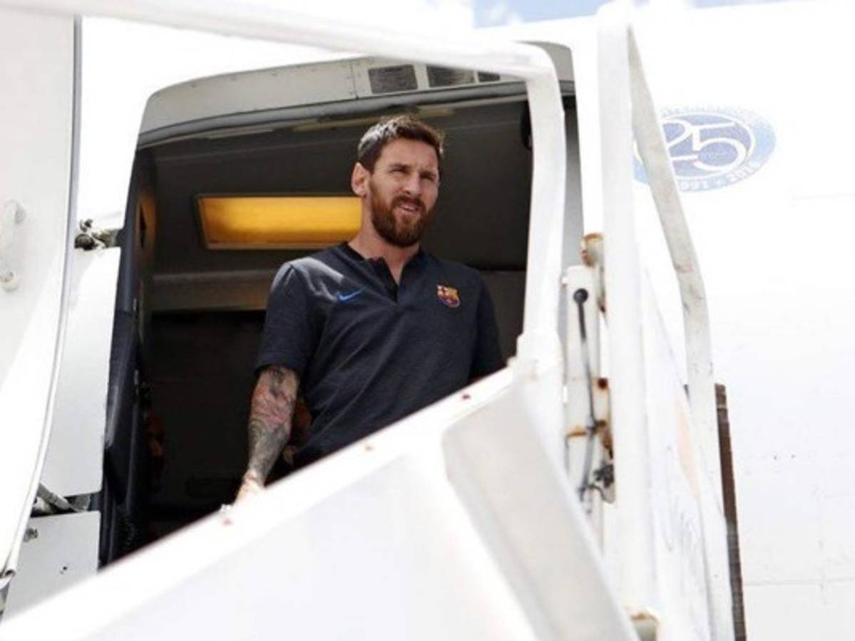Barcelona aterrizó en Miami pensando en el clásico ante Real Madrid