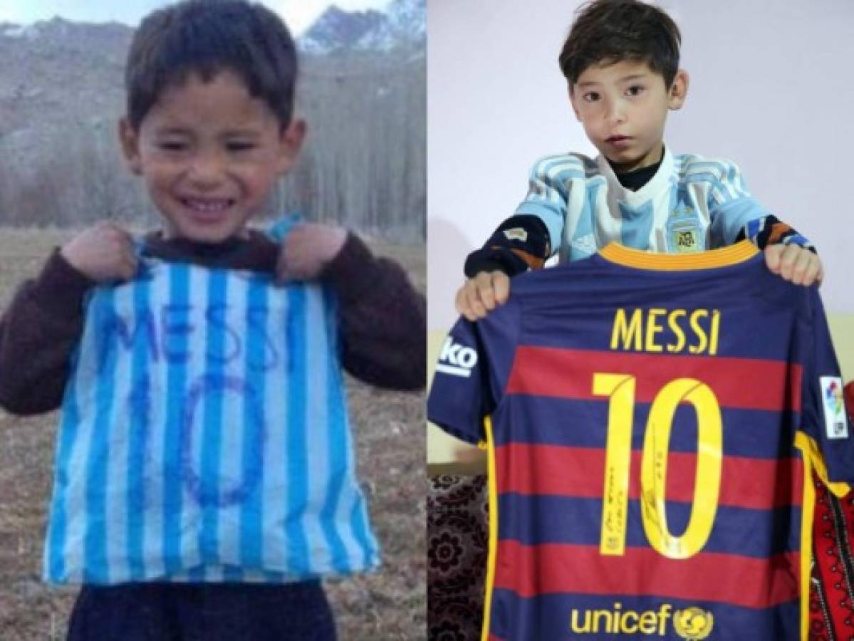 Así luce Murtaza, el niño afgano fan de Messi que tuvo que salir de Kabul por amenazas