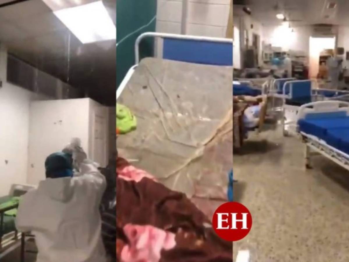 Deplorable situación en Hospital Leonardo Martínez de San Pedro Sula cada vez que llueve