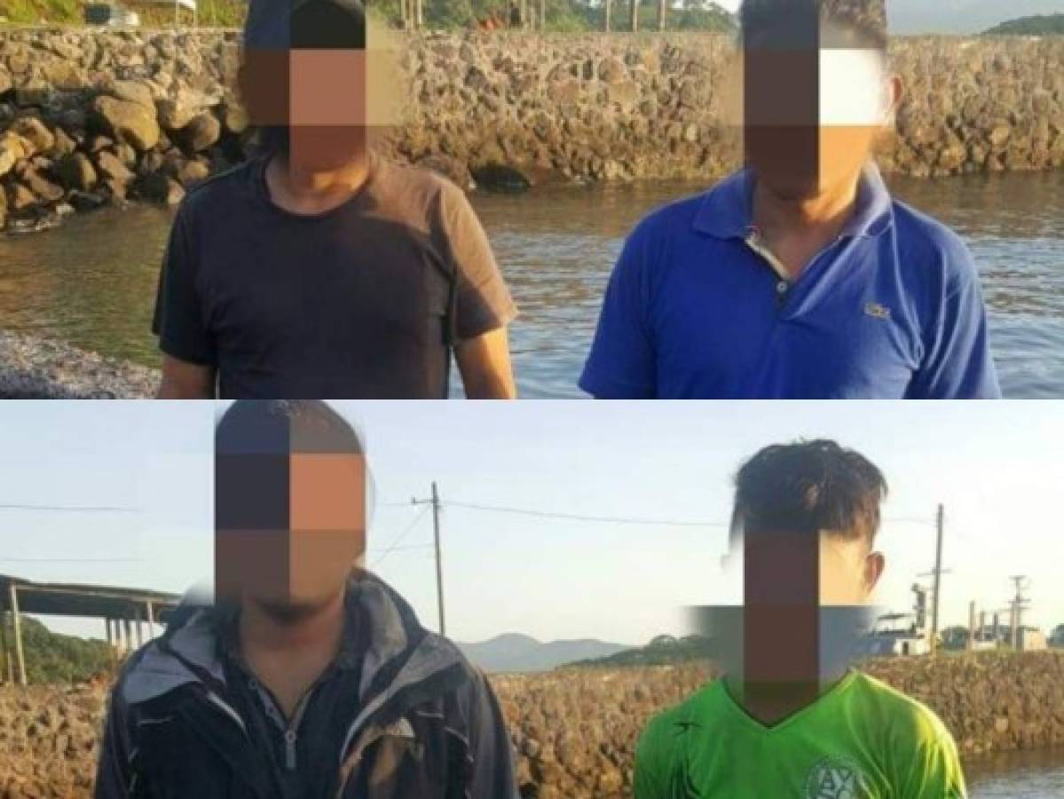 Capturan a pescadores con 22,000 libras de curiles en la zona sur de Honduras