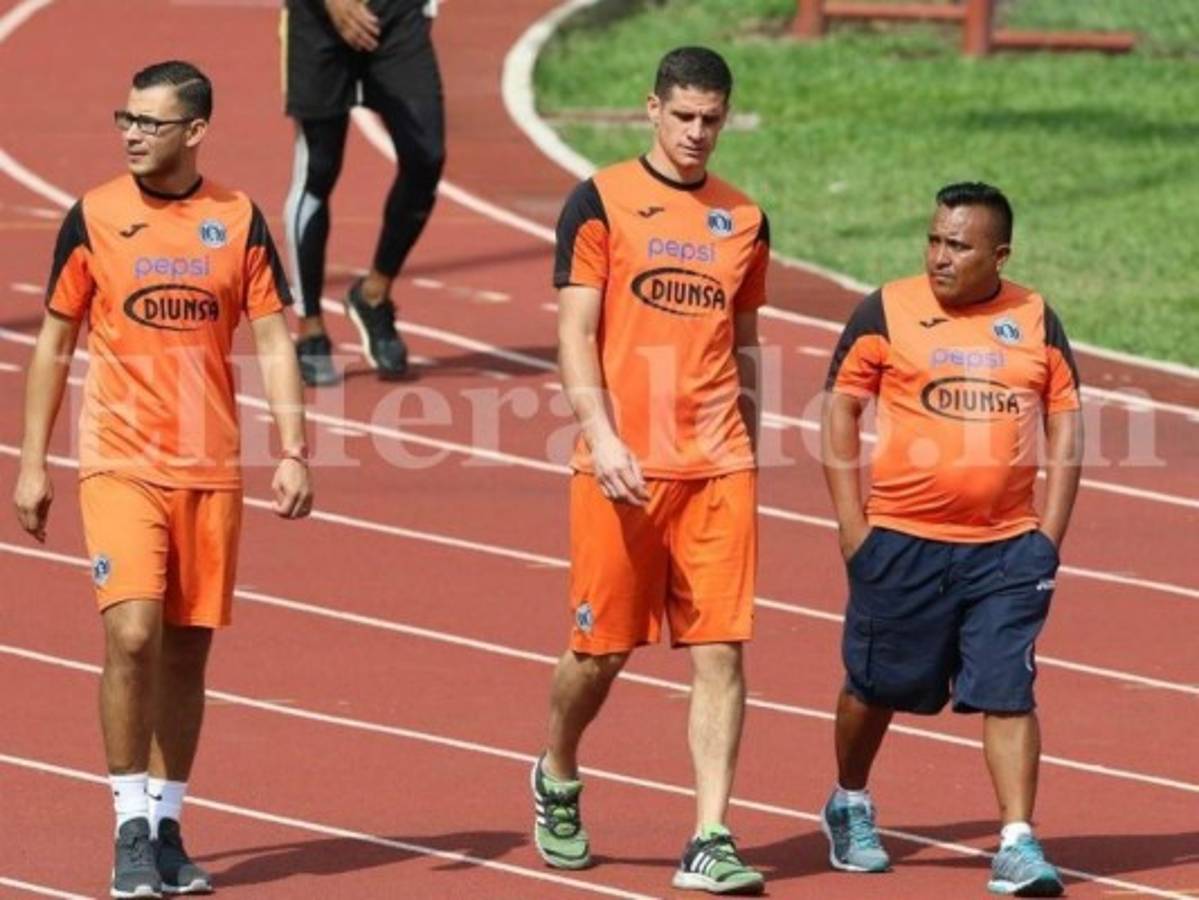 El portero de Motagua Jonathan Rougier entrenó por separado por una sobrecarga  