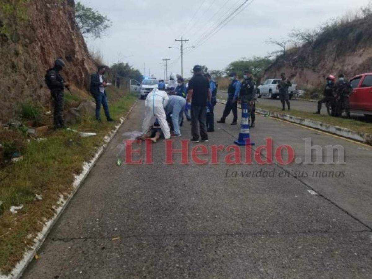 Hallan cadáver de un hombre en el anillo periférico en la capital de Honduras  
