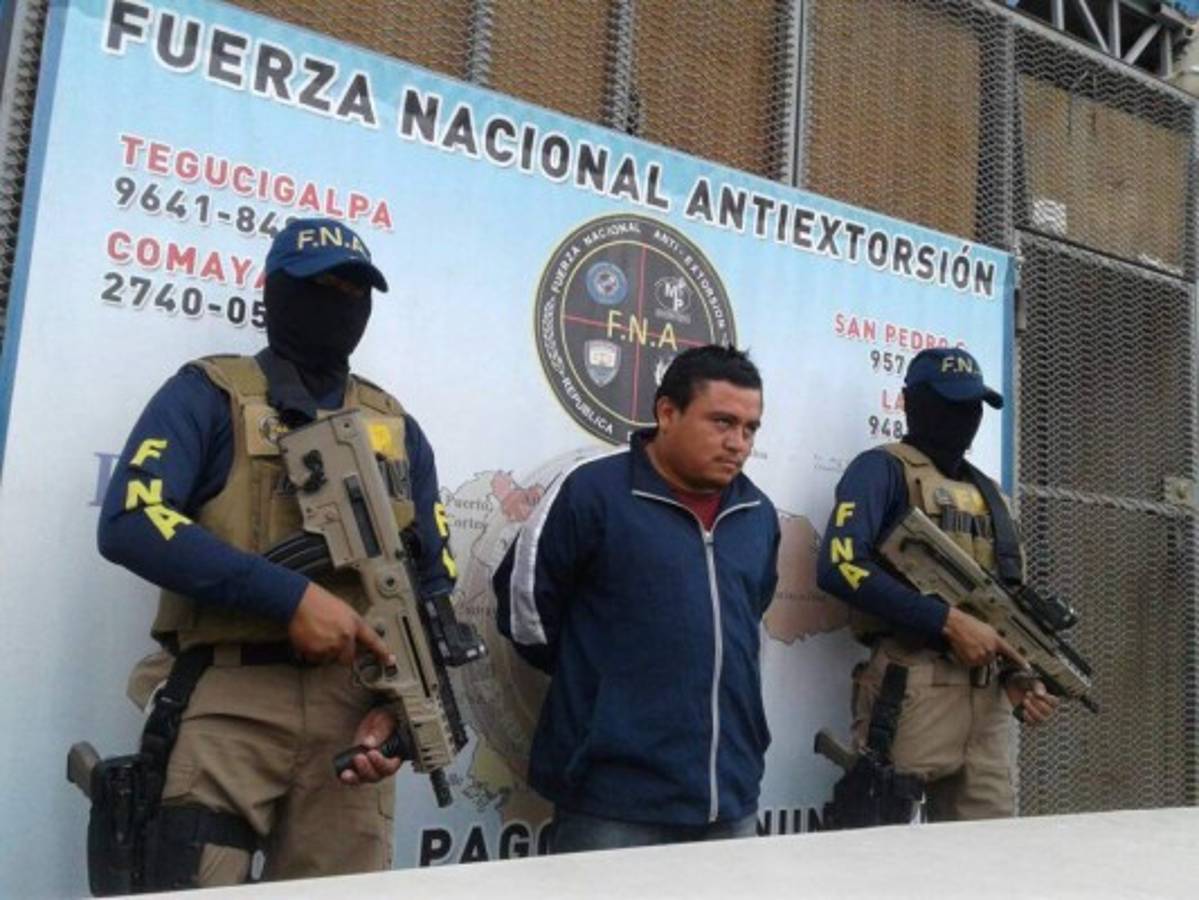 Fusina detiene a un presunto extorsionador en Comayagüela   