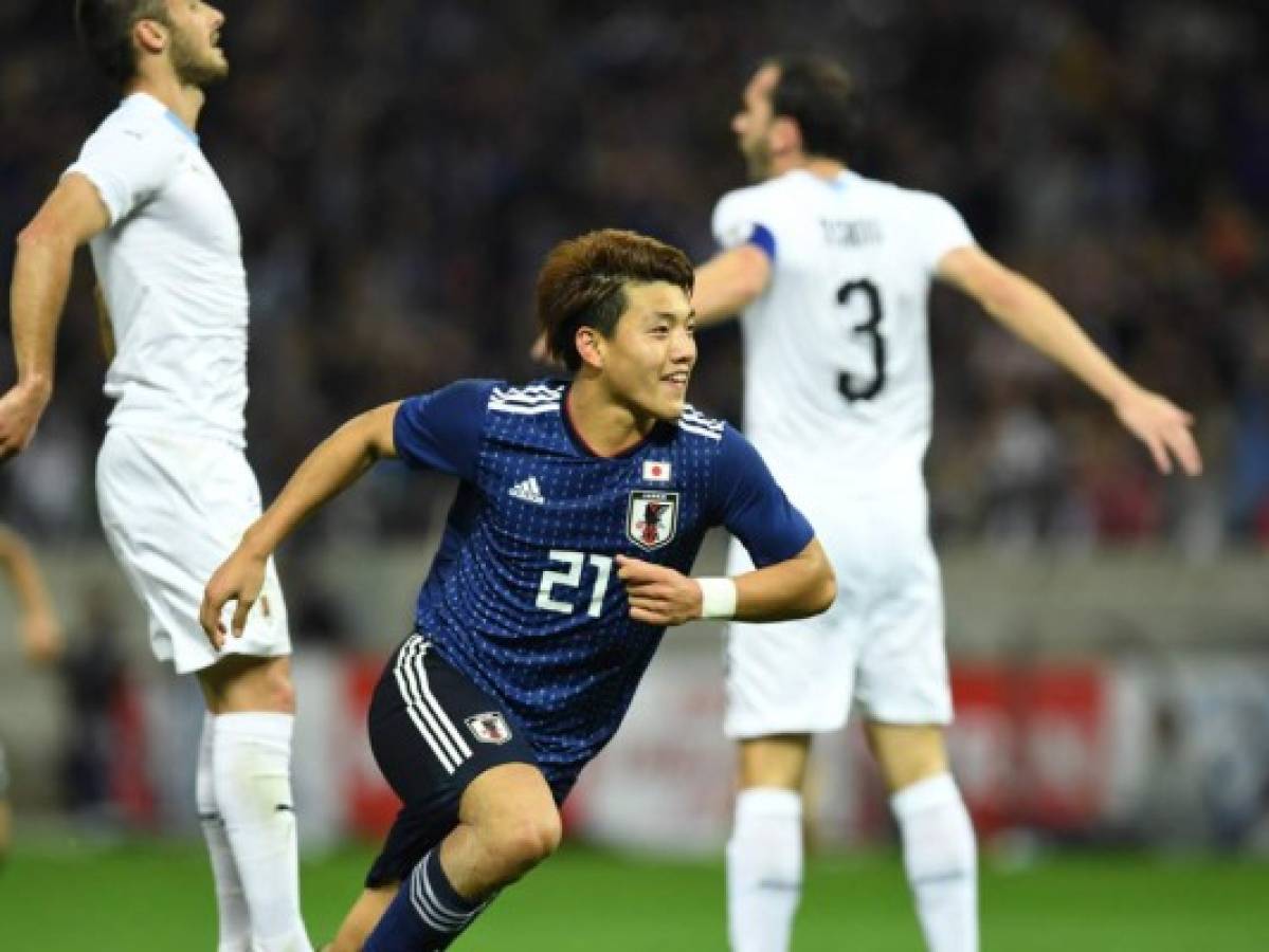 Japón vence 4-3 a Uruguay en amistoso en Saitama