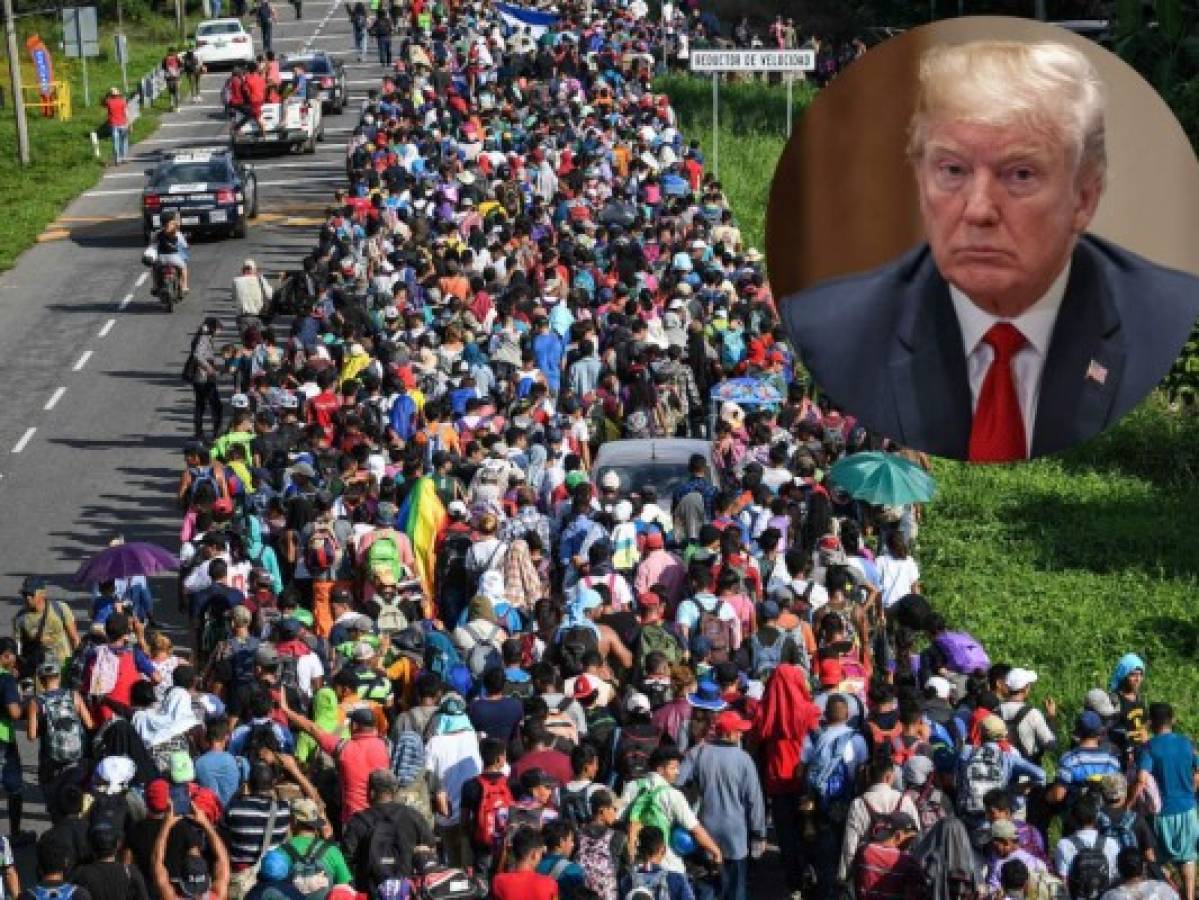 Donald Trump promete hacer todo lo posible para detener caravana de migrantes hondureños