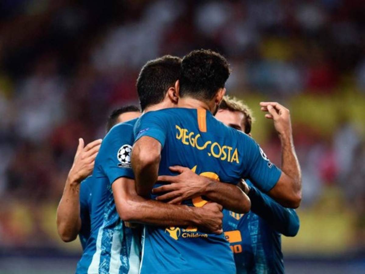 Atlético de Madrid venció 2-1 al Mónaco
