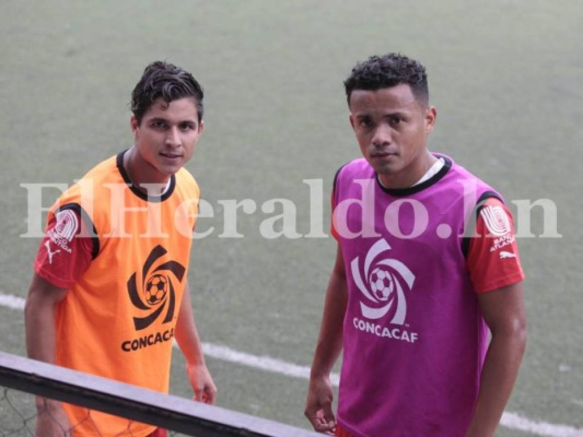 Gerson Rodas y Misael Ruíz entrenan con Olimpia