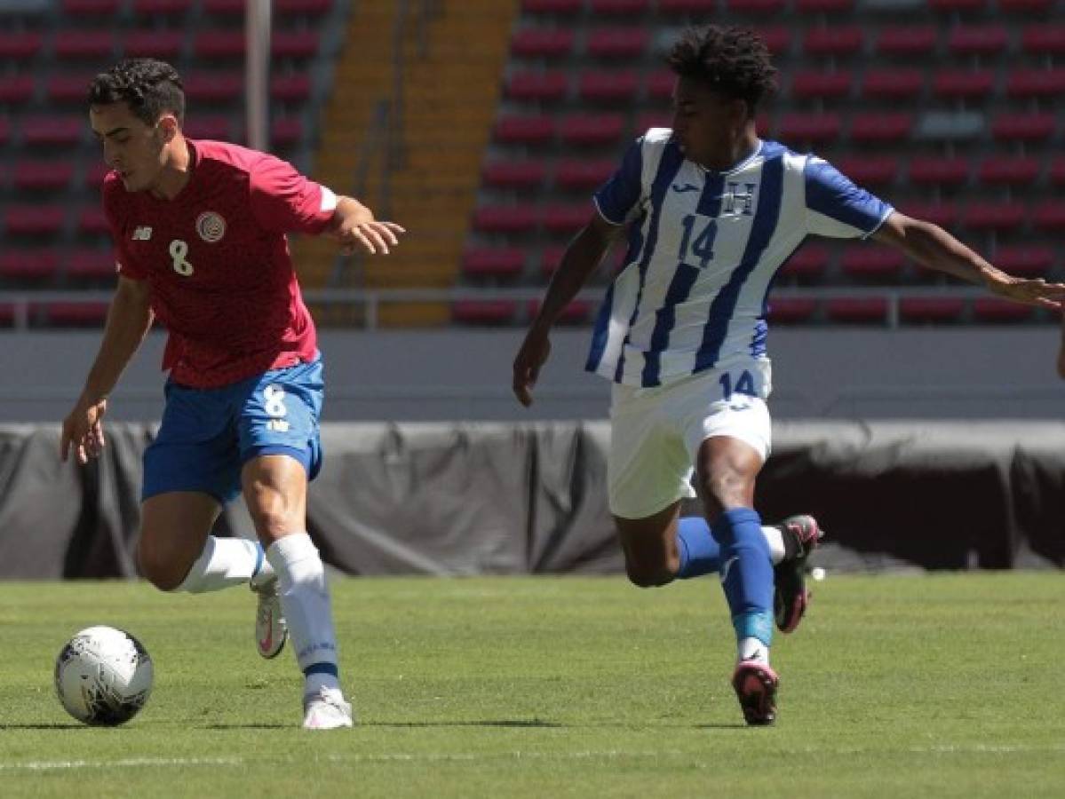 Selección de Honduras Sub-23 empató en amistoso ante Costa Rica