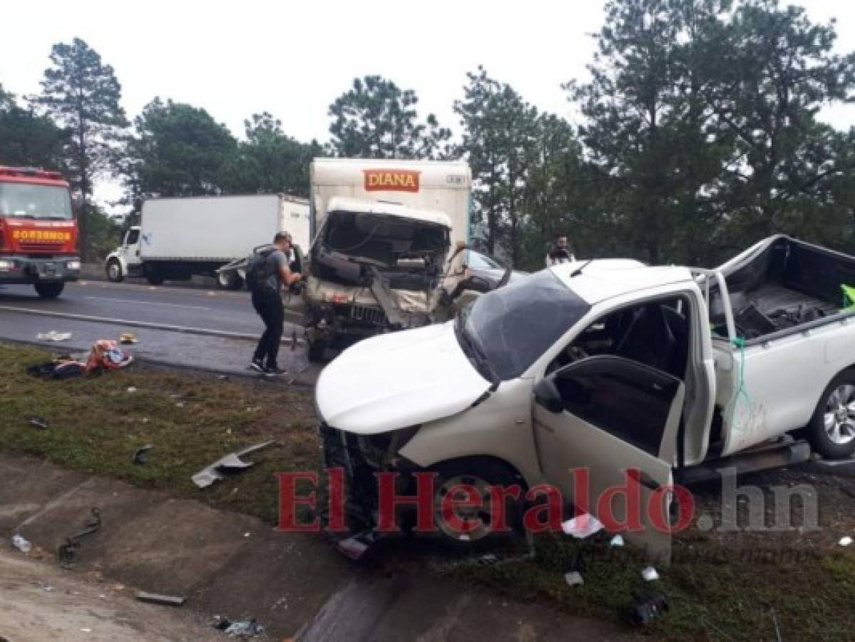 Mueren dos de los cuatro heridos en accidente vial de Amarateca