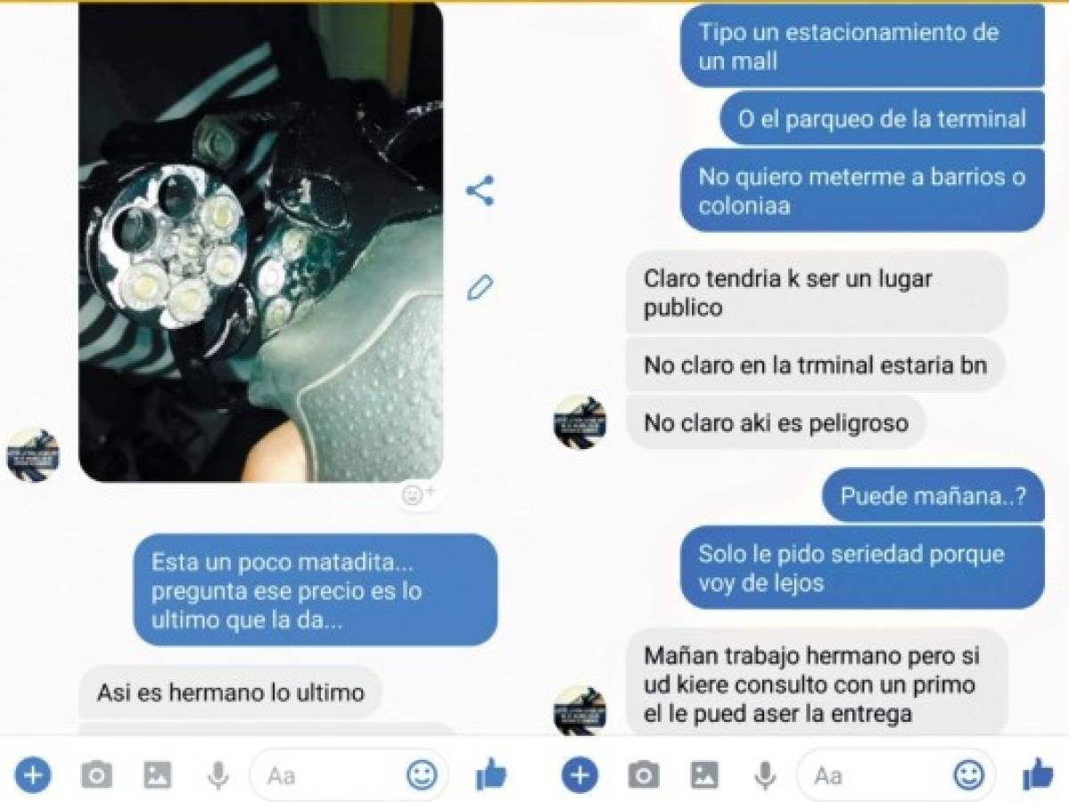 Armas ilegales son comercializadas a través de las redes sociales en Honduras