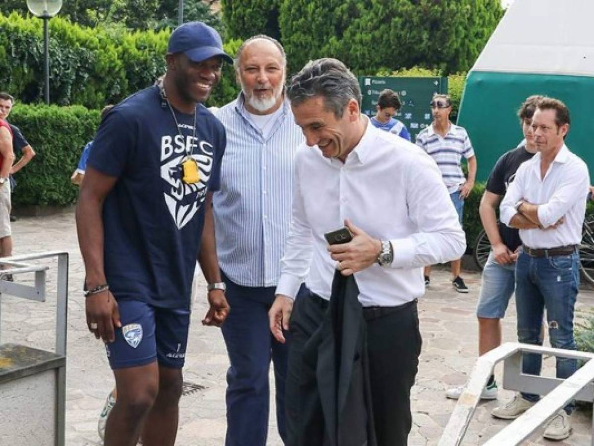 Las primeras fotos del Rey David Suazo entrenando al Brescia de Italia