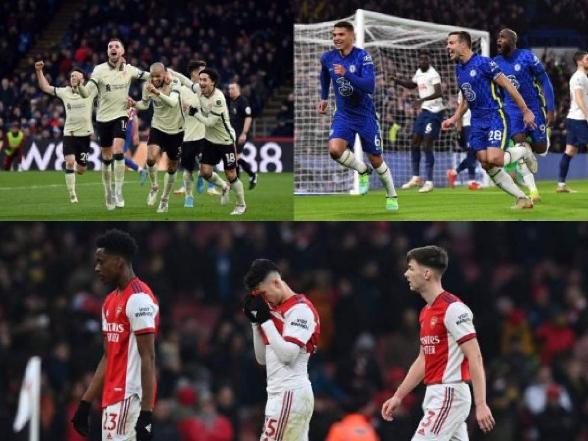 Liverpool y Chelsea se acercan al liderato, tropiezo del Arsenal