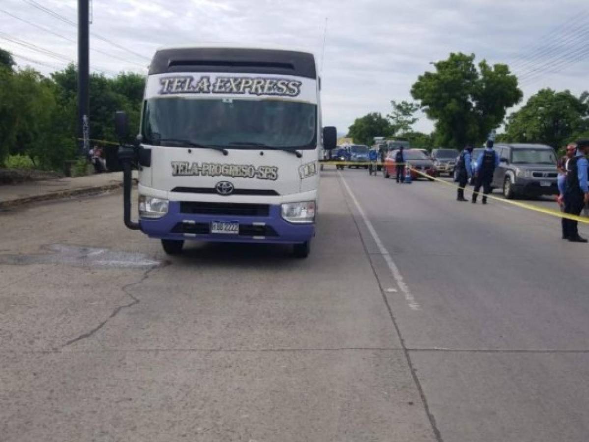 Sicario mata a conductor de autobús en La Lima, Cortés