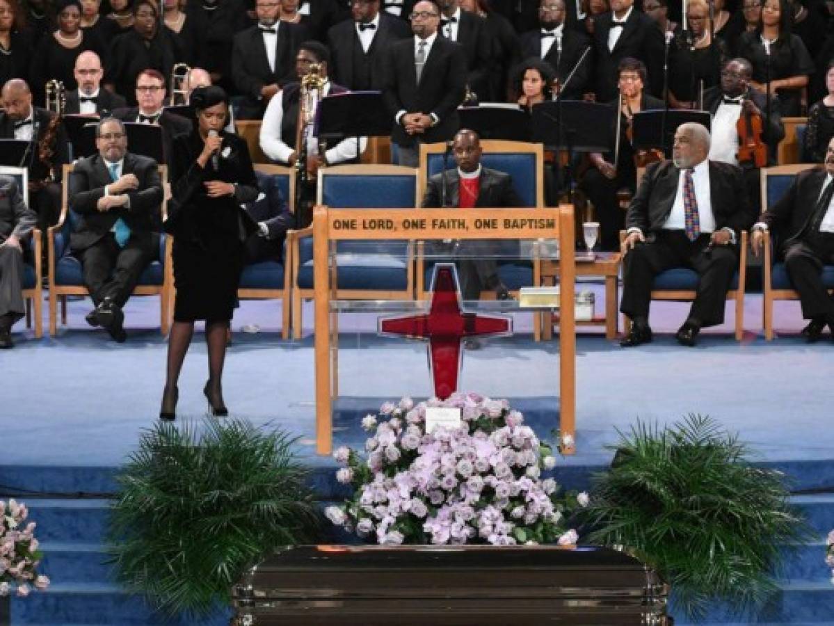 Seis horas de música y homenajes en un grandioso funeral para Aretha Franklin