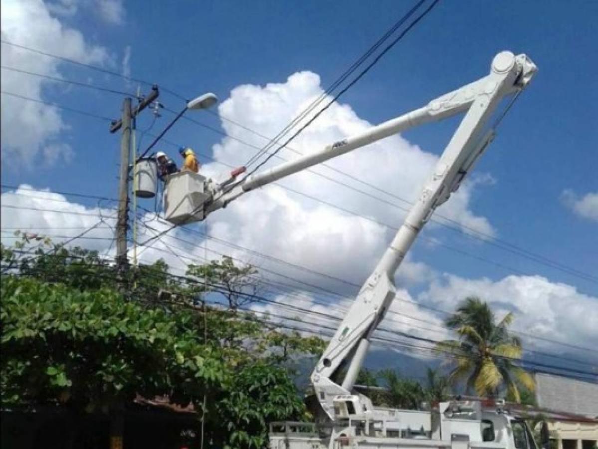 Sectores que no tendrán energía eléctrica este lunes en Honduras