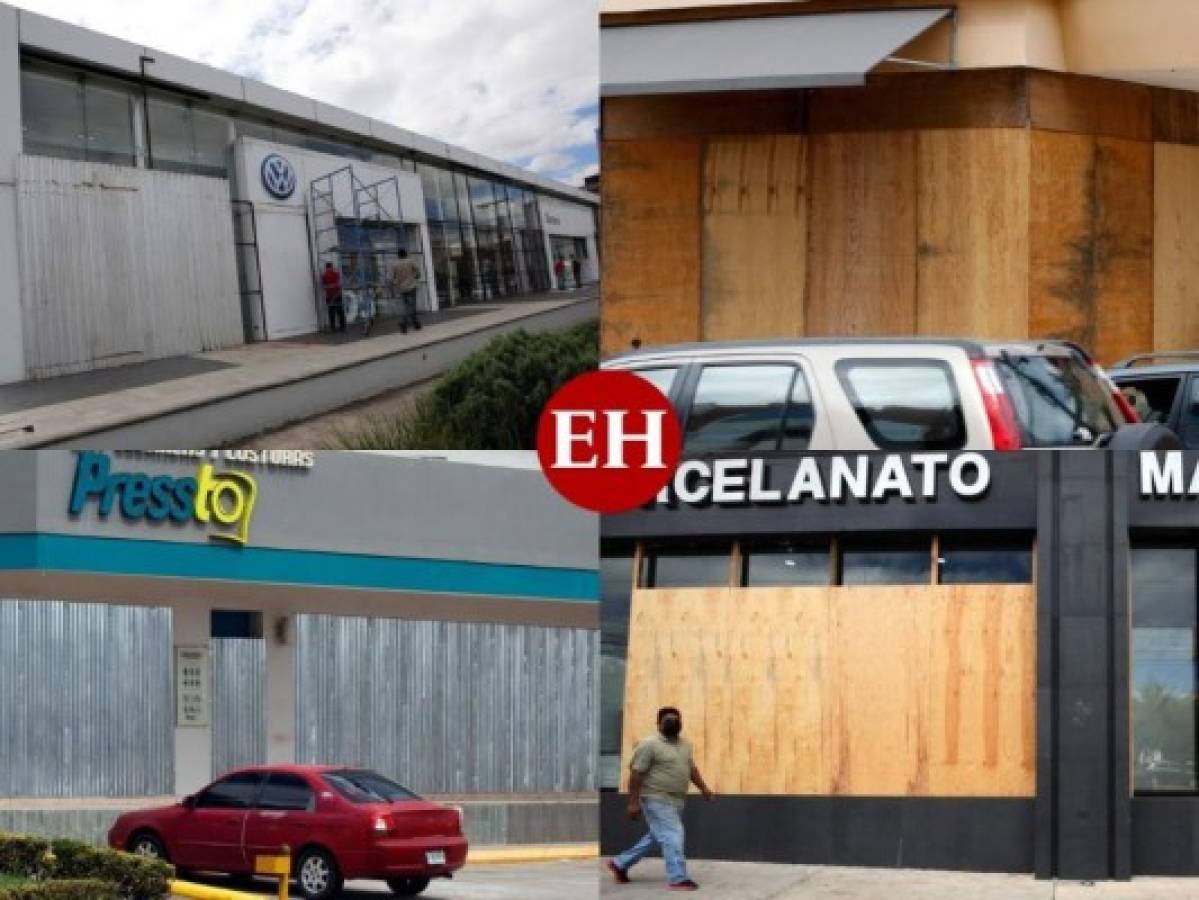 Comercios de la capital de Honduras toman medidas de protección previo a las elecciones (Fotos)