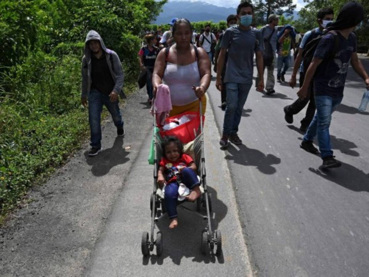 Unos 27 menores que viajaron con la caravana serán retornados a Honduras