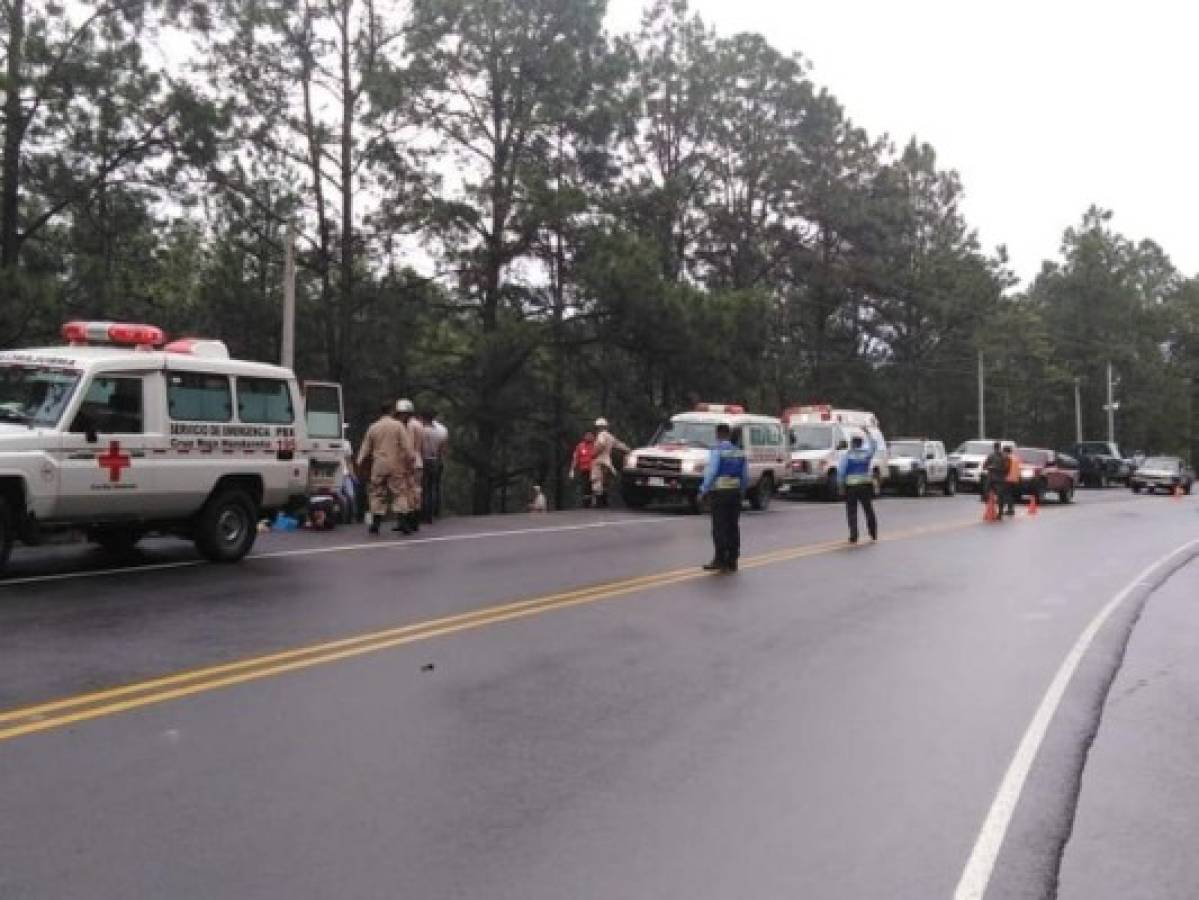 Accidente en carretera a Olancho deja cuatro personas heridas