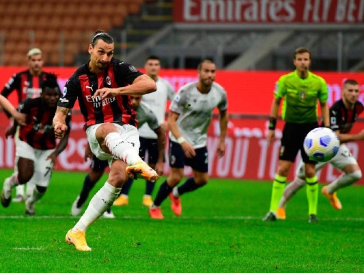 Con doblete de Ibrahimovic Milan vence 2-0 a Bologna