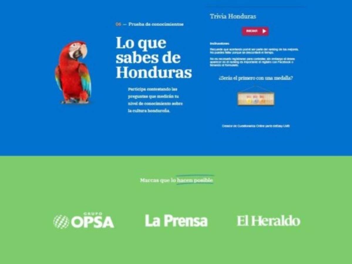 Al navegar por el sitio digital conocerá los principales mitos y verdades, las riquezas naturales y las maravillas que posee Honduras.