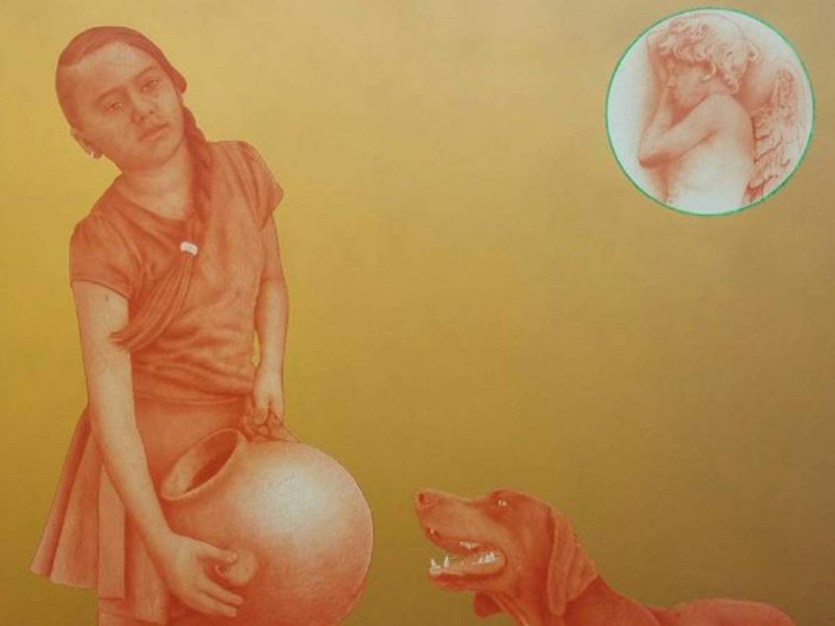 Donde el cielo y la tierra se juntan para compartir la luna