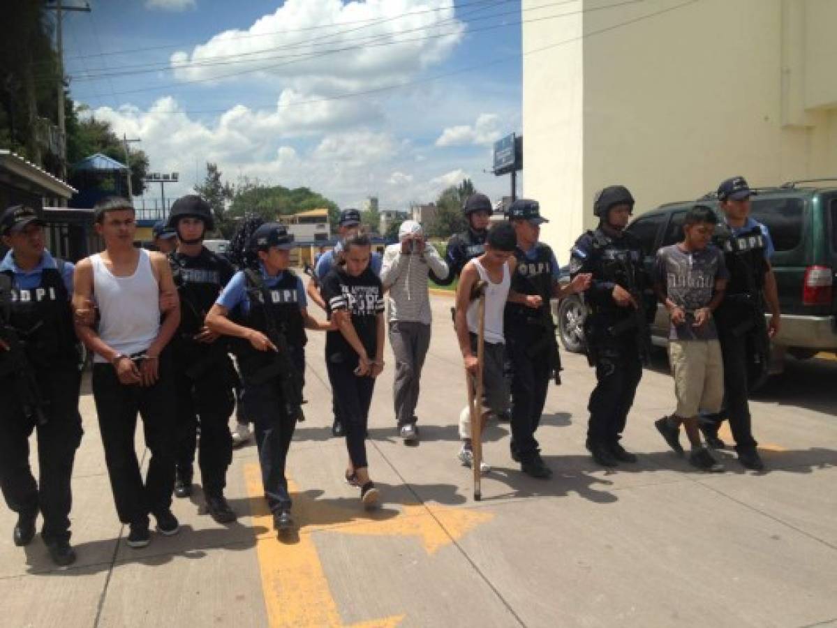 Capturan a pandilleros de la 18 en la Villeda Morales, al sur de la capital