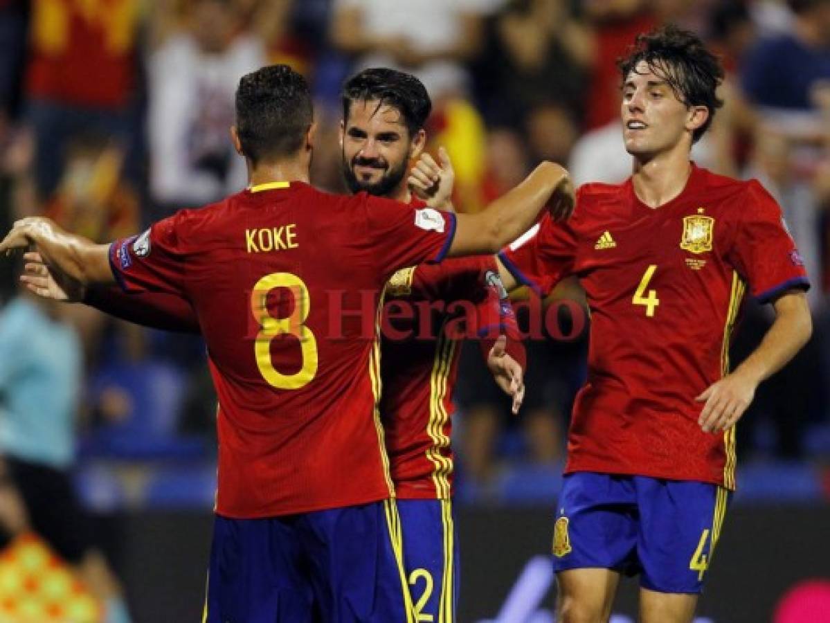 España clasifica al Mundial de Rusia 2018 tras golear 3-0 a Albania