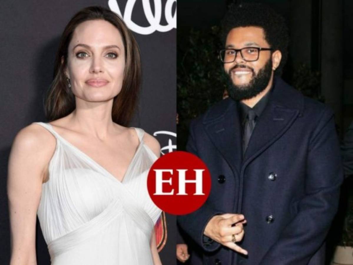 ¿Romance? Captan a The Weeknd y Angelina Jolie cenando juntos en Los Ángeles