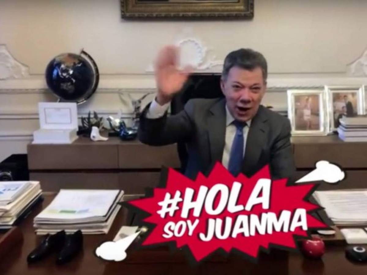 Presidente de Colombia Juan Manuel Santos debuta como youtuber