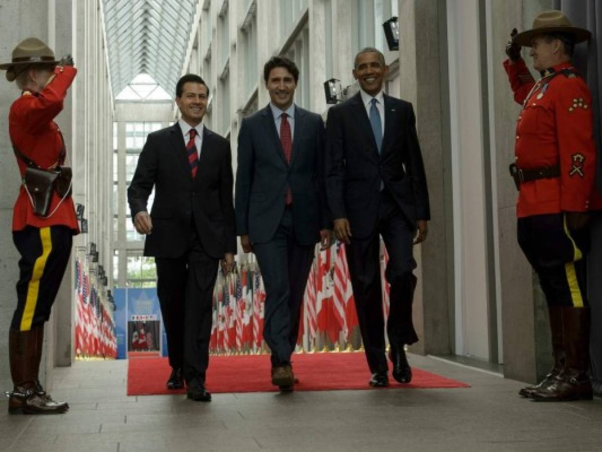 Reunión de Obama, Trudeau y Peña Nieto con el Brexit como telón de fondo