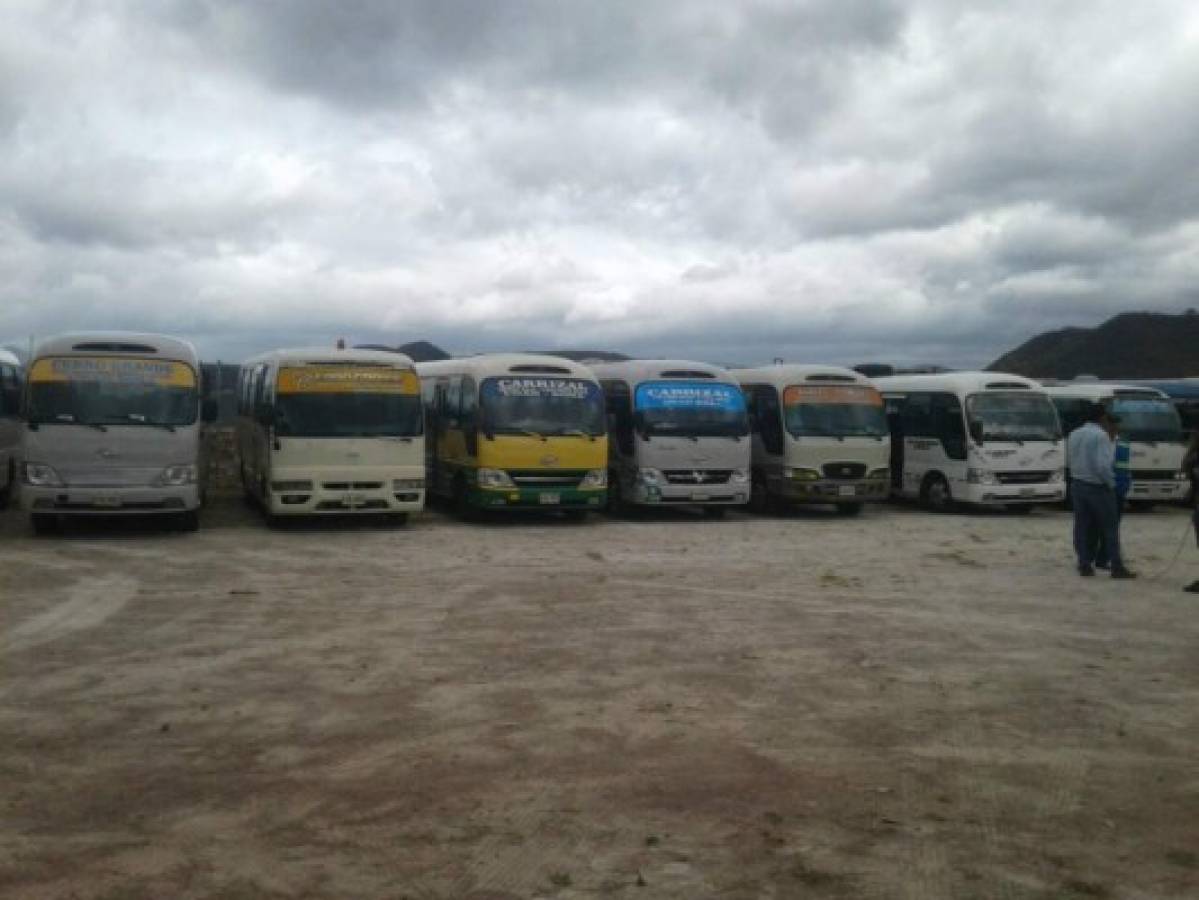 Decomisan 36 unidades del transporte público en la capital de Honduras