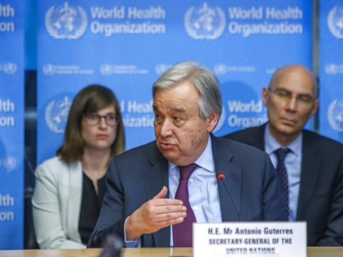 Coronavirus amenaza la paz internacional, dice jefe de ONU
