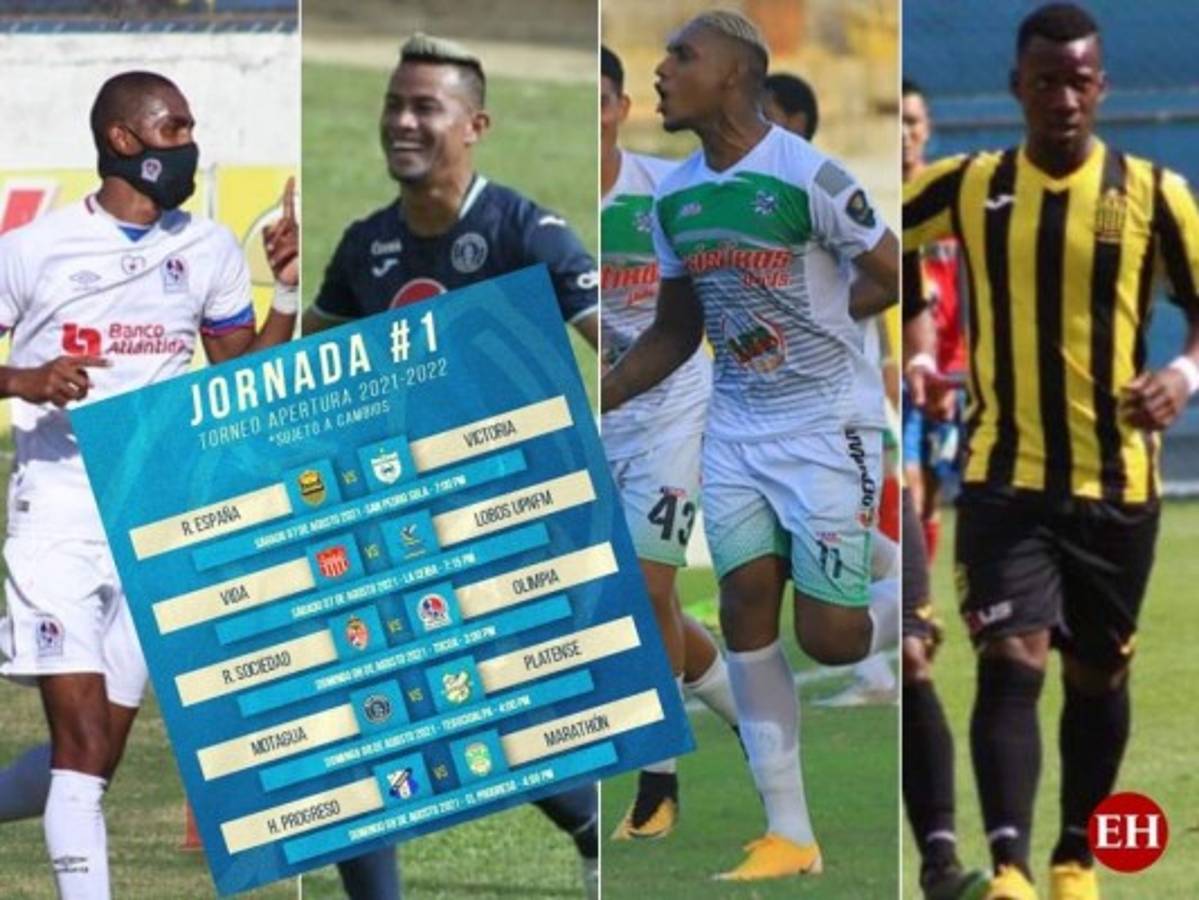 Hora y fecha de la primera jornada del torneo Apertura en Honduras