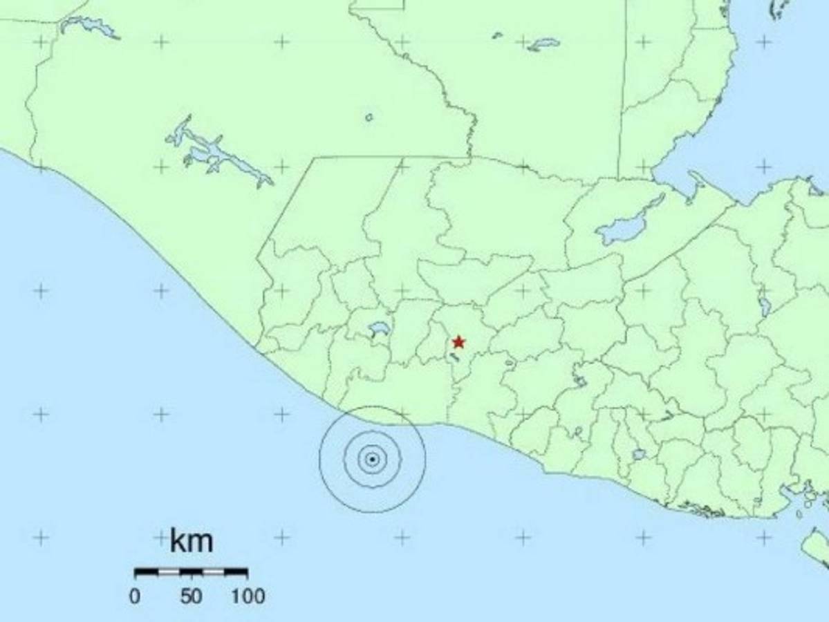 Sismo de 5.6 sacude costas de El Salvador y Guatemala