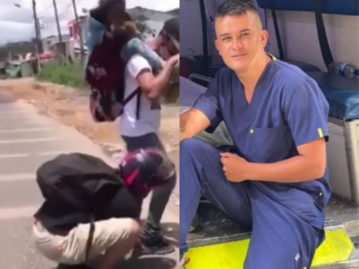 VIDEO: Joven paramédico regala sus zapatos a un migrante antes de morir atropellado