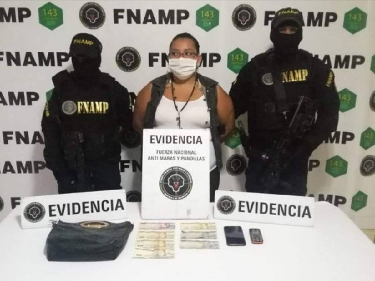 Cae 'La Diabla', presunta extorsionadora de la pandilla 18 en Tegucigalpa