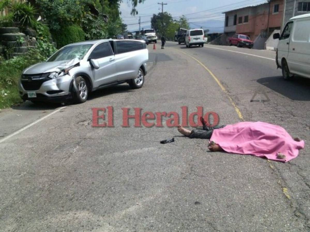 Hombre muere atropellado en carretera salida a Danlí a inmediaciones de colonia Villa Nueva