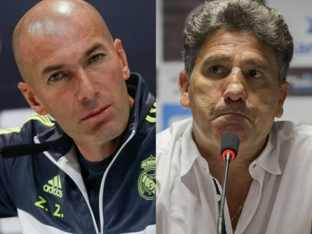 Zidane-Renato, caracteres diferentes en duelo de ídolos de Real Madrid y Gremio  